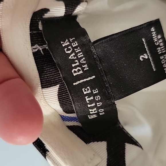 WHBM Bustier Style top Size 2. Removable halter style strap, back center zip. - Picture 3 of 3